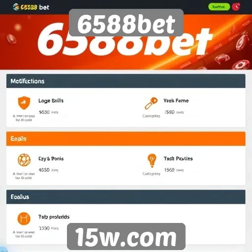 Recursos e funcionalidades do site 6588bet